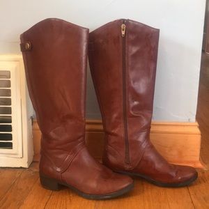 Zip-up Faux Riding Boots